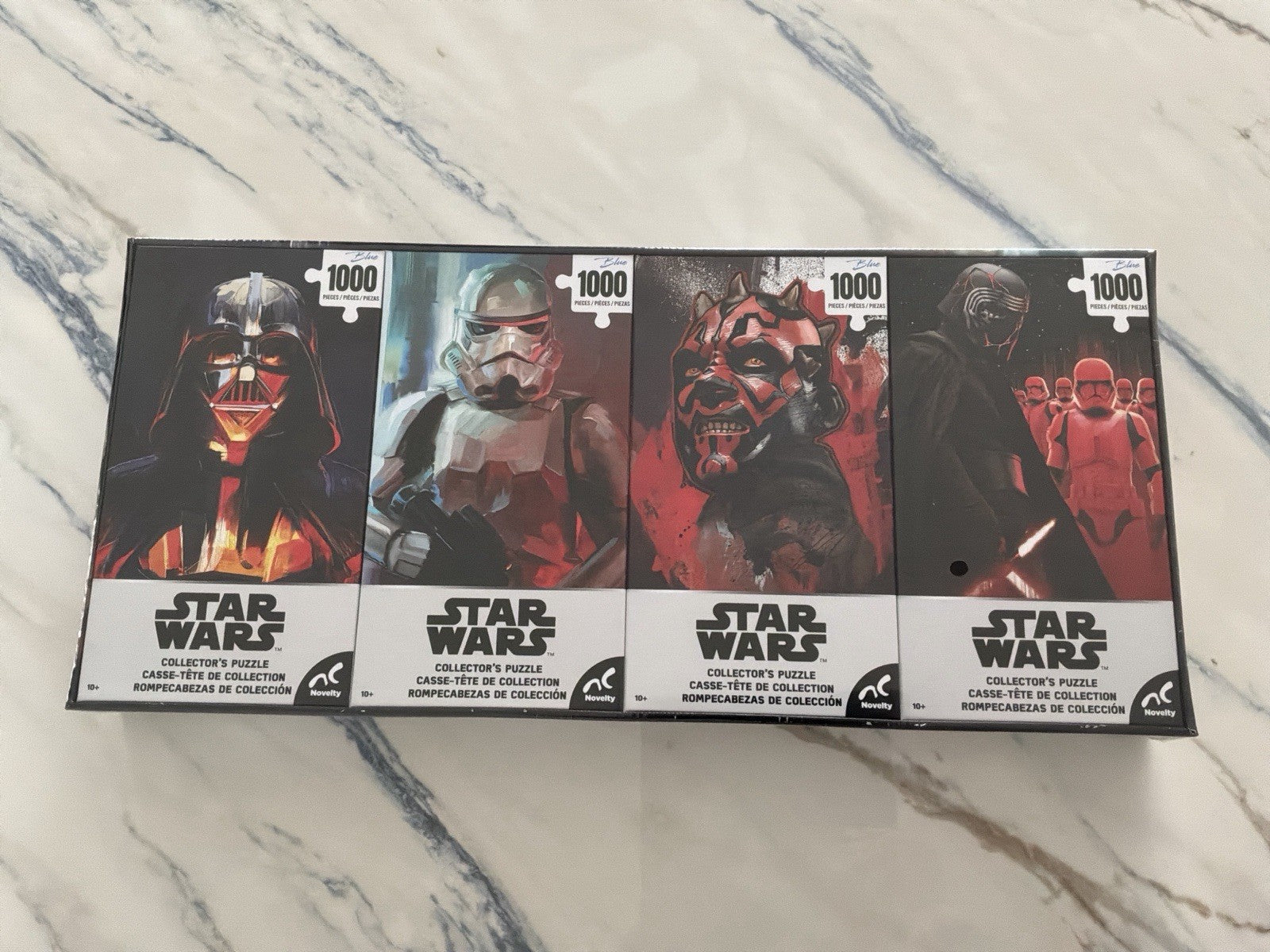 Star Wars 1000 Piece Puzzle Lot Darth Vader Stormtrooper Kylo Ren Darth Maul Set